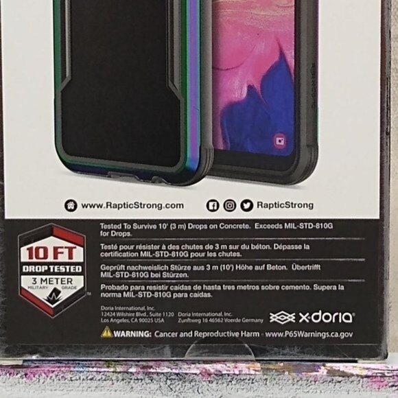 Raptic Shield Case Samsung A10e Compatible Case Shock Absorbing Protection - NWT - Picture 3 of 7